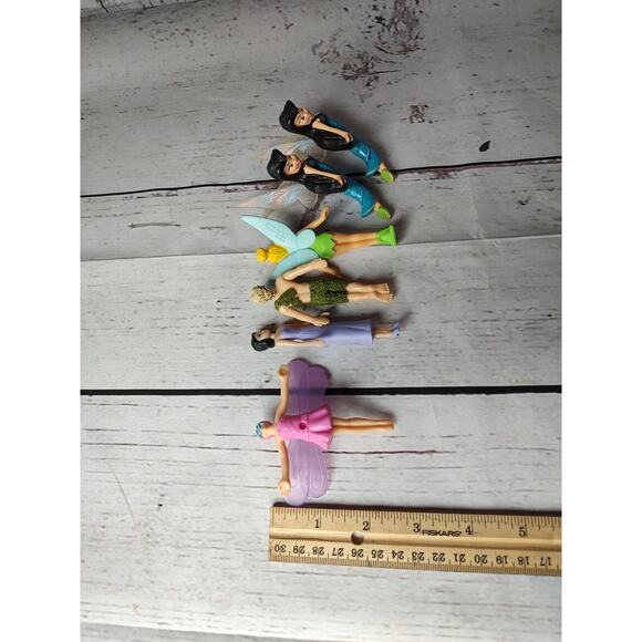 Disney Tinkerbell Fairies Lot of 6 Figures PVC Toy Cake Topper Multicolor - Picture 10 of 11